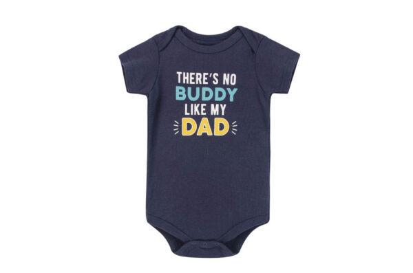 Hudson Childrenswear – Bodysuit 3pcs Set Short Sleeve Daddys Boy – Blue