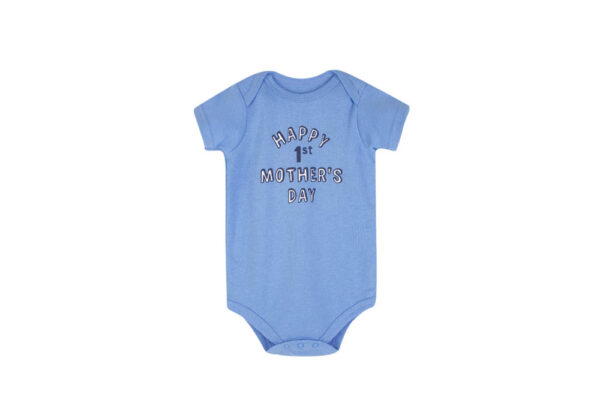 Hudson Childrenswear – Bodysuit 3pcs Set Short Sleeve Mummys Boy – Blue