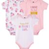 Hudson Childrenswear – Bodysuit 3pcs Set Short Sleeve Mummys Girl – Pink
