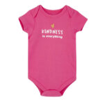 Hudson Childrenswear – Bodysuit 3pcs Set Short Sleeve Rainbow Unicorn – Rose