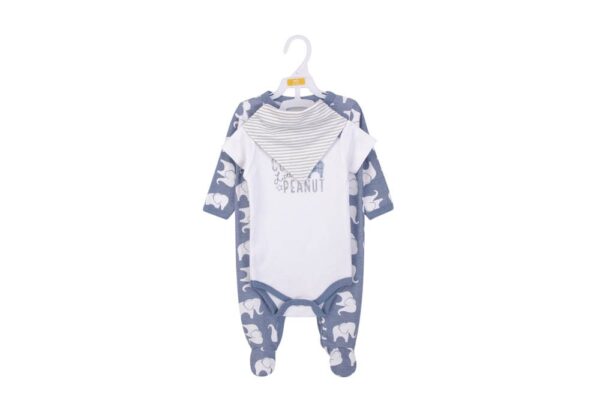 Hudson Childrenswear – Layette Set 3pc Blue Elephant – Blue
