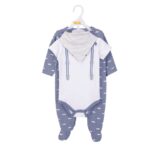 Hudson Childrenswear – Layette Set 3pc Bow Tie – Blue