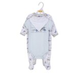 Hudson Childrenswear – Layette Set 3pc Dinosaurs – Blue