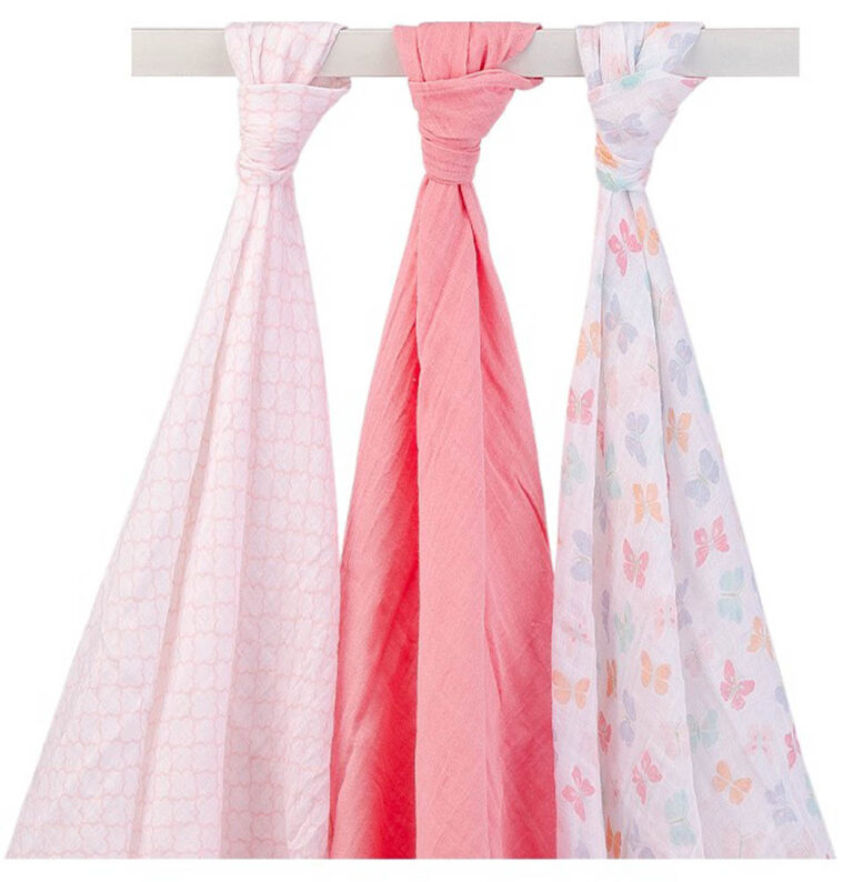Hudson Childrenswear - Muslin Swaddle Blanket Gift 3Pc - Multicolor
