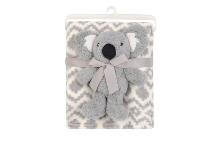 Hudson Childrenswear - Plush Blanket And Toy - Grey