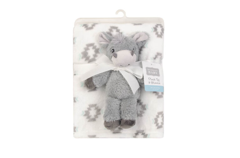 Hudson Childrenswear - Plush Blanket And Toy - Grey