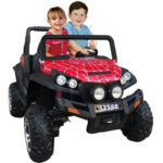 Jeep Spyder Monster 4X4 12V Electric Ride-On Car for Kids – Red