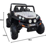 Jeep Spyder Monster 4X4 12V Electric Ride-On Car for Kids – White