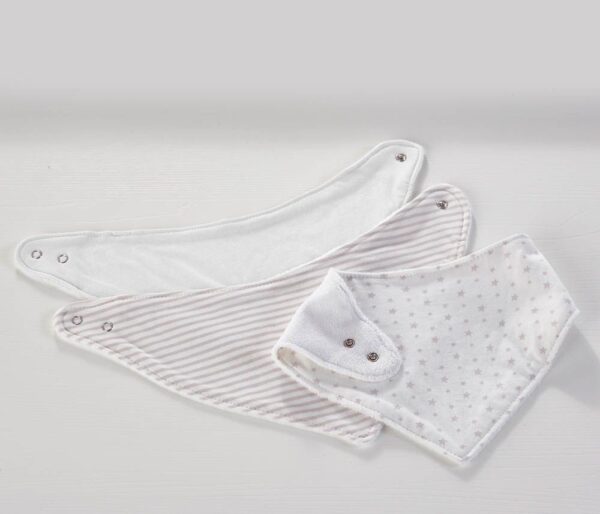 Kinder Valley – White 3 Pack Muslin Cloths