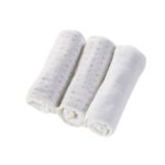 Kinder Valley – White 3 Pack Muslin Cloths