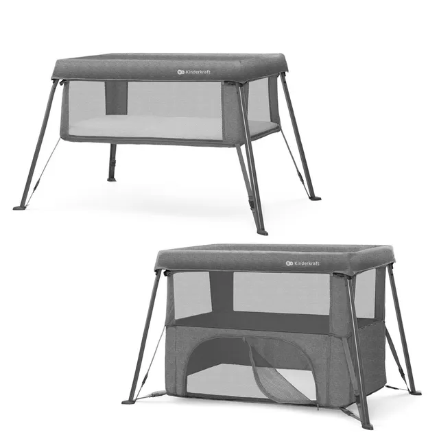 Kinderkraft - Cami 3-In-1 Baby Cot - Grey