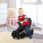 Lamborghini 3-in-1 Ride-On Push Car for Kids – Licensed Stroller, Walker & Ride Toy with USB Music, Black