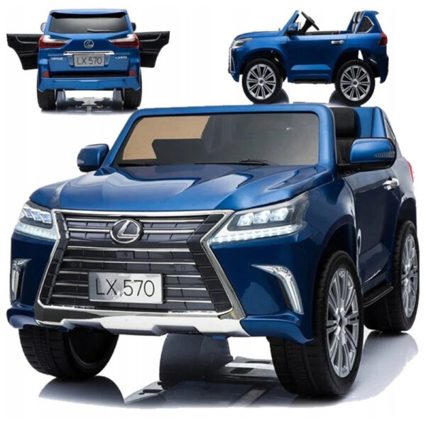 Lexus 12V Kids Electric Ride-On Car – Painted Blue – Licensed, Remote Control, LED Lights & Music