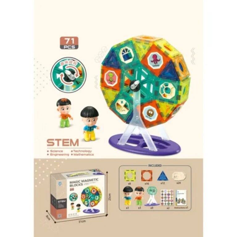 Little Learners - Magnetic Ferris Wheel Set 71pcs