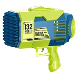 Little Story – 132 Holes Bubble Machine Gun With Light/Bubble Maker – Green