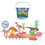 Little Story – 21Pcs Dinosaur World Bucket Set With 5Pcs Dinosaur