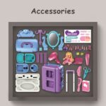 Little Story – 3-In-1 Beauty Parlor Set Luggage Case (39 Pcs) With Doll – Purple