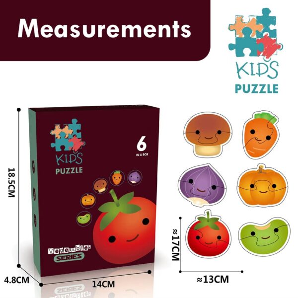 Little Story – 6-In-1 Matching Puzzle Game – Vegetables