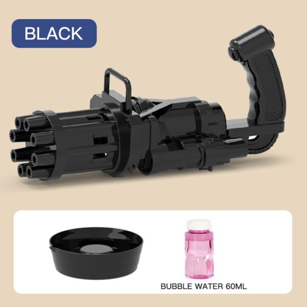 Little Story – 8 Holes Bubble Machine Kids Gun – Black