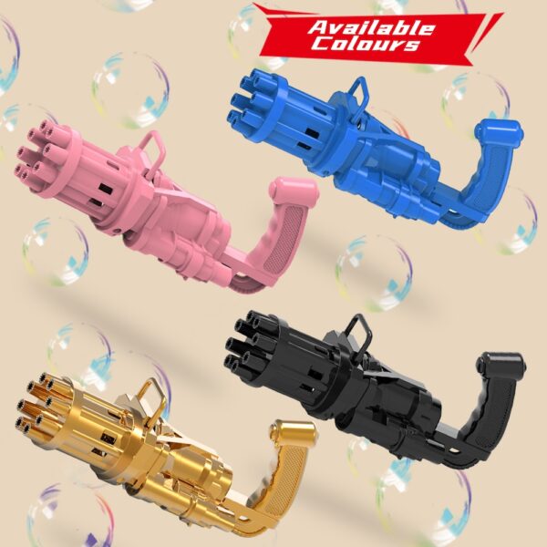 Little Story – 8 Holes Bubble Machine Kids Gun – Black