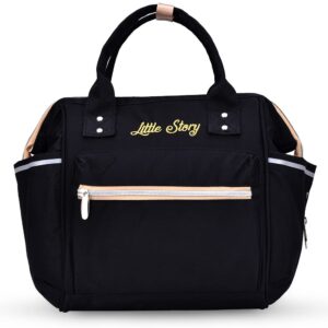 Little Story – Ace Diaper Bag – Black