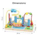 Little Story Activity Beads Maze Montessori Wooden Toy – Multicolor