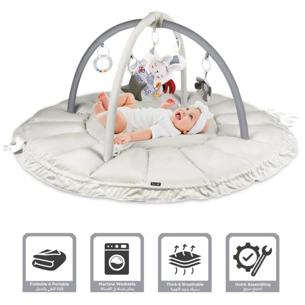 Little Story – Baby 5-in-1 Play Mat/Activity Gym – White
