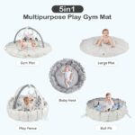 Little Story – Baby 5-in-1 Play Mat/Activity Gym – White