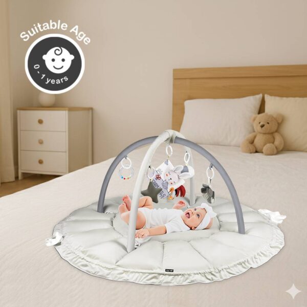 Little Story – Baby 5-in-1 Play Mat/Activity Gym – White