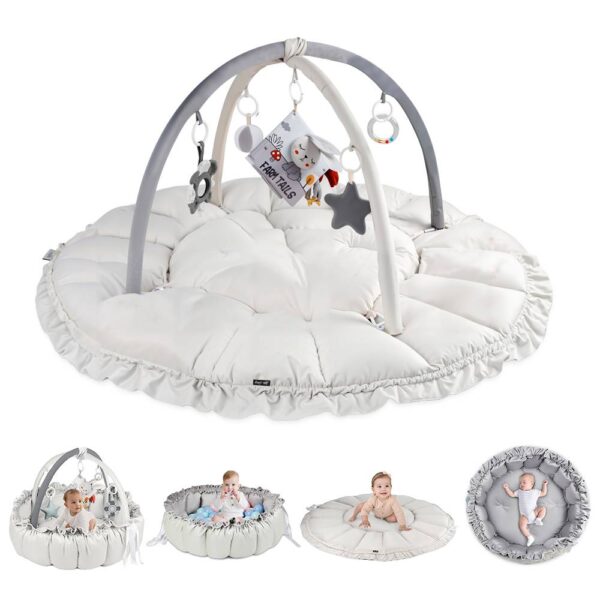 Little Story – Baby 5-in-1 Play Mat/Activity Gym – White