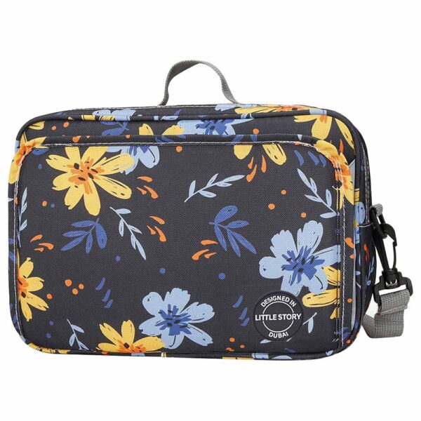Little Story – Baby Diaper Changing Clutch Kit – Floret Grey