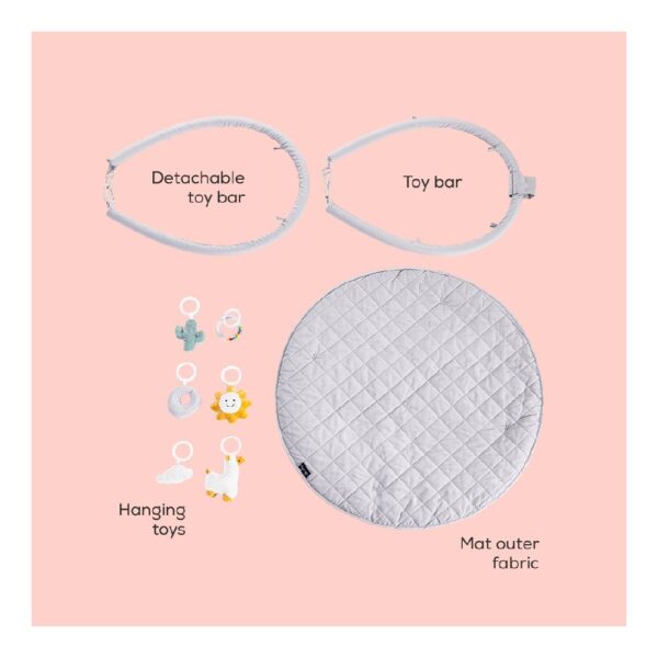 Little Story – Baby Play Mat/Activity Gym – Grey