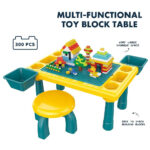 Little Story – Blocks 4 In 1 Activity Table Wt Stool – Green