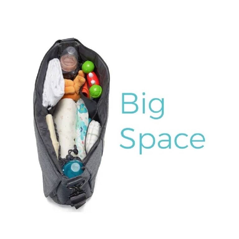 Little Story - Dad's Diaper Bag w/Changing Mat & Stroller Straps - Grey