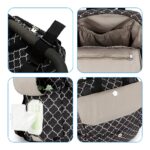 Little Story – Diaper Backpack with Changing Mat and Bottle Bag – set of 3 – Black