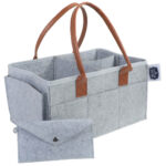 Little Story – Diaper Caddy + Travel Pouch Medium – Grey