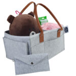 Little Story – Diaper Caddy + Travel Pouch Medium – Grey