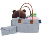 Little Story – Diaper Caddy + Travel Pouch Medium – Grey
