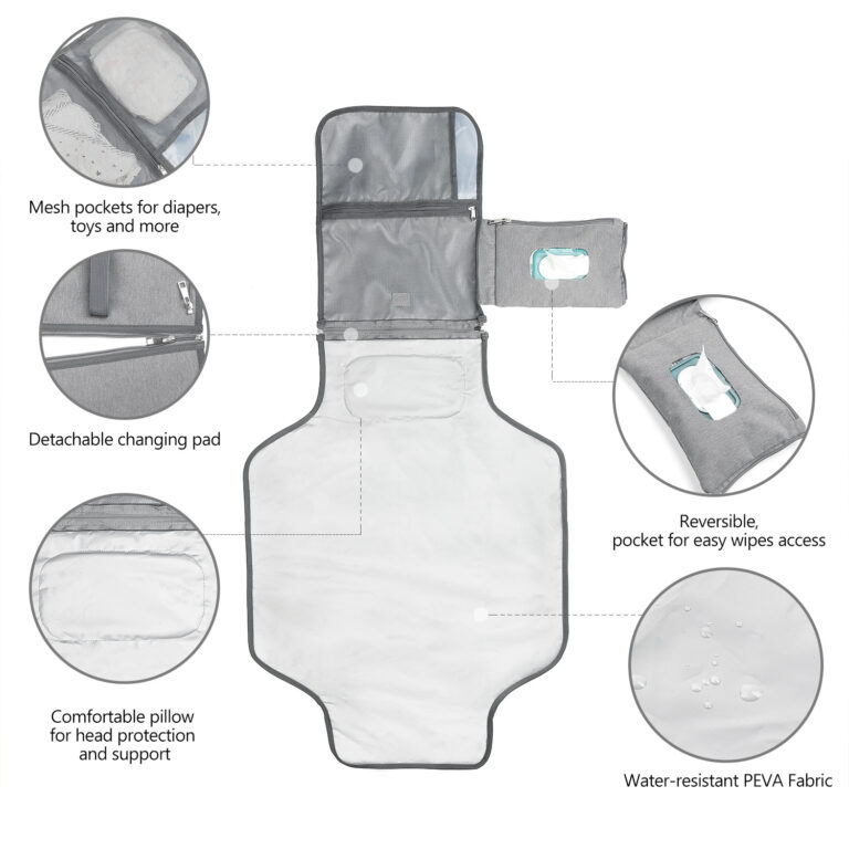 Little Story - Diaper Changing Station Kit - Grey