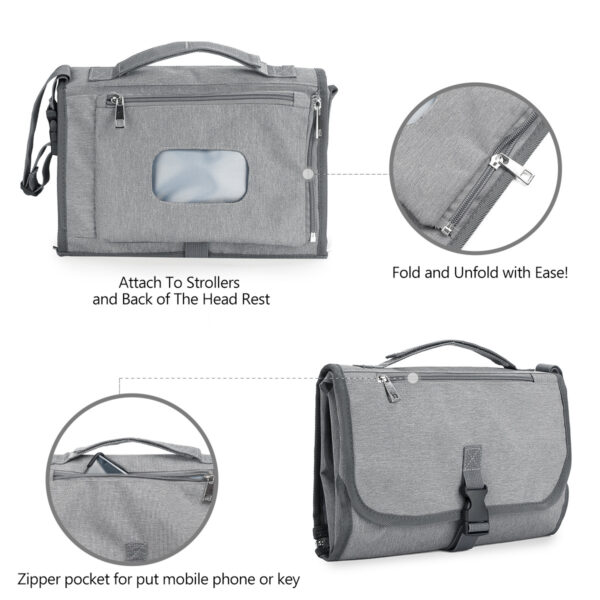 Little Story – Diaper Changing Station Kit – Grey
