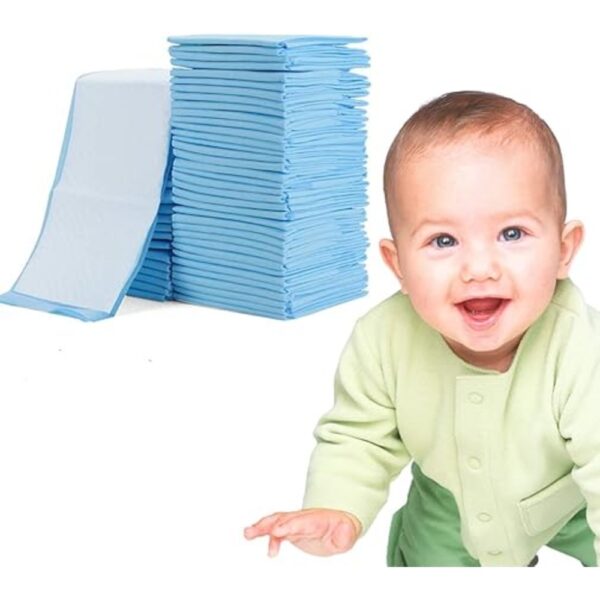 Little Story – Disposable Diaper Changing Mats – Pack Of 100Pcs – Blue