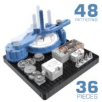 Little Story – DIY 48 Pattern Electrical Painting Plotter Instrument (36 Pcs), STEM Series – Blue