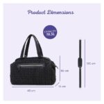 Little Story Elva Diaper Bag with Stroller Straps – Black