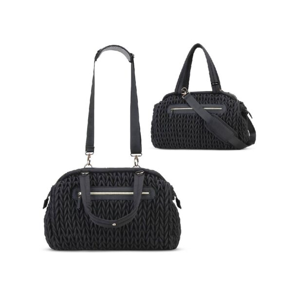 Little Story Elva Diaper Bag with Stroller Straps – Black