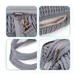 Little Story Elva Diaper Bag with Stroller Straps – Grey