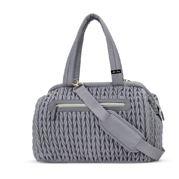 Little Story Elva Diaper Bag with Stroller Straps – Grey