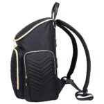 Little Story – Georgia Diaper Bag W/ Changing Pad & Stroller Hooks – Black