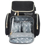 Little Story – Georgia Diaper Bag W/ Changing Pad & Stroller Hooks – Black