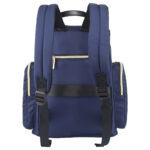 Little Story – Georgia Diaper Bag W/ Changing Pad & Stroller Hooks – Navy Blue