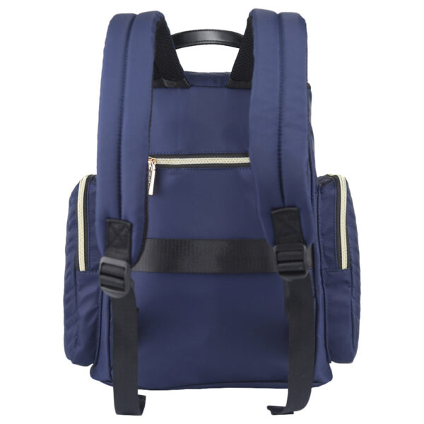 Little Story – Georgia Diaper Bag W/ Changing Pad & Stroller Hooks – Navy Blue